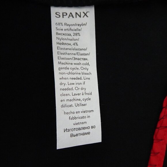 Spanx Perfect Fit & Flare Dress Women's Size S Black Stretch - Picture 9 of 11